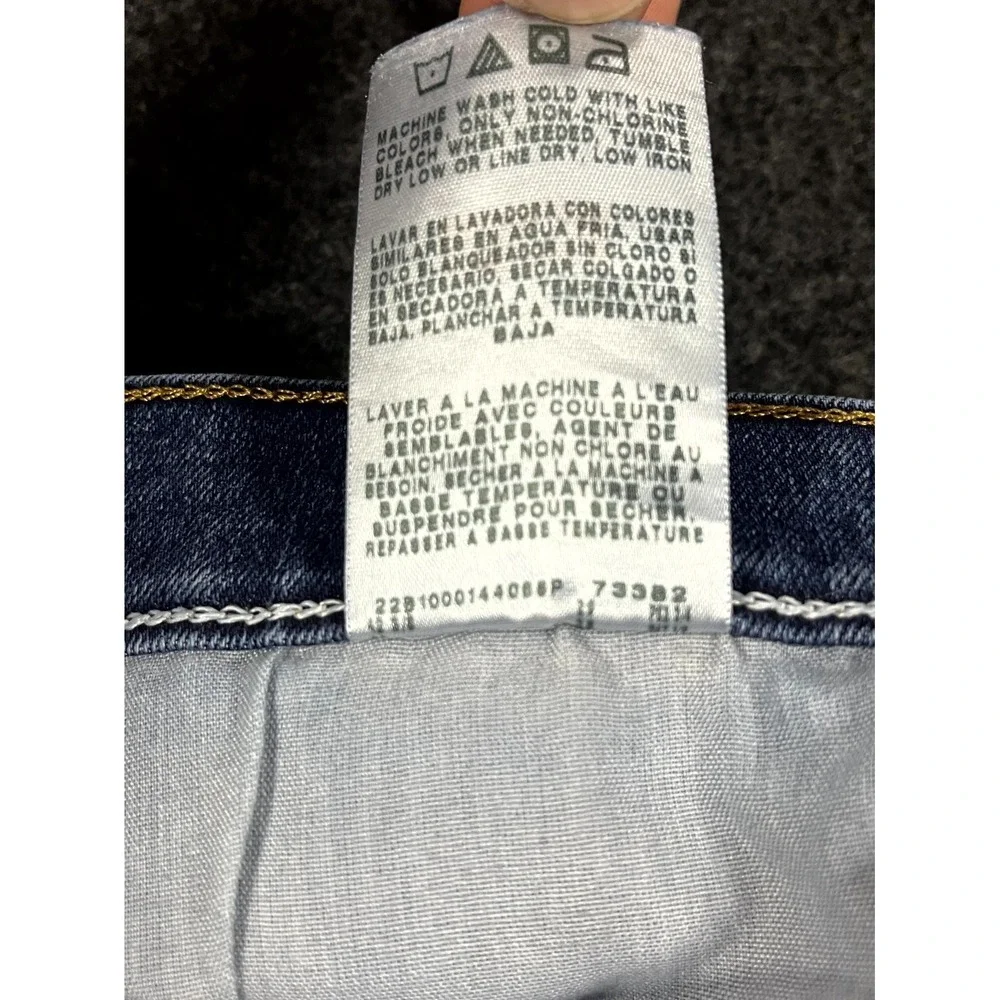 Y2K Wrangler Jeans Mens 38x28 Blue Denim Cotton Stretch‎ Mid Rise Straight Leg